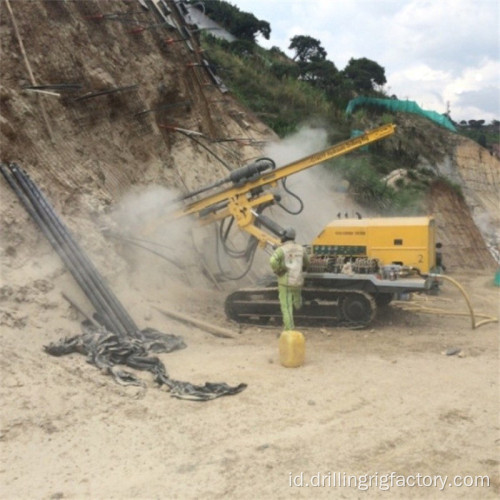 Mesin Rig Pengeboran Jangkar Untuk Penahan Batu Lereng